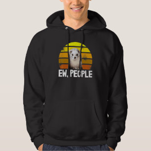 Moletom Proprietário Do Ferret Animal Weasel Em Pessoas Sa
