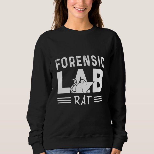 Moletom Proprietário E Rato De Rato De Laboratório Forense (Frente)