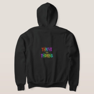 Moletom "prospere em Thorns", Cheio Zip Hoodie.