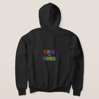 Moletom "prospere em Thorns", Cheio Zip Hoodie.