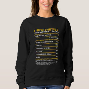 Moletom Prosthetista Nutrição Fala Prosthetics Orthotist