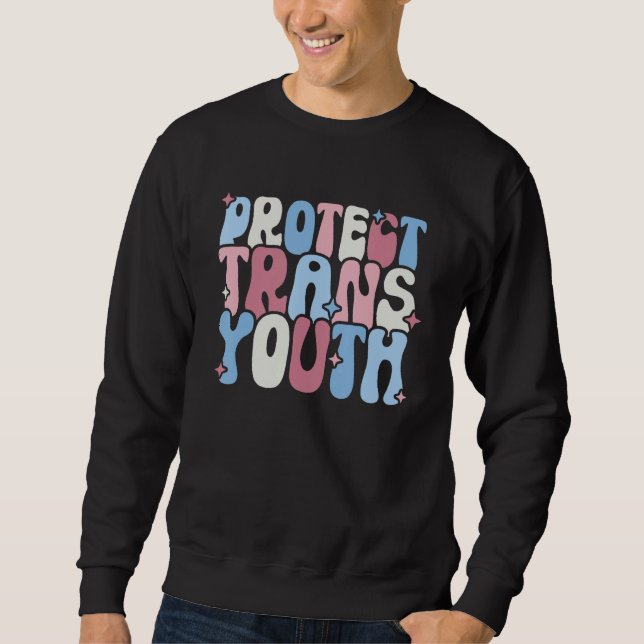 Moletom Protect Trans Youth LGBT Pride  LGBT Support (Frente)
