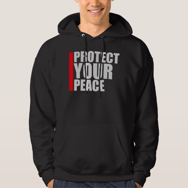 Moletom Protect Your Peace Mental Health Wellness Mindful (Frente)