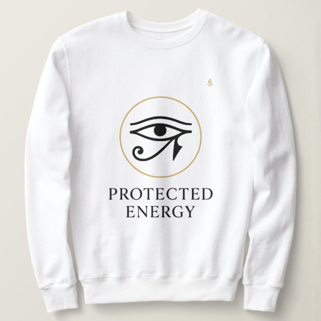 Moletom Protected Energy – Minimal Eye of Horus Symbol | (Frente do Design)