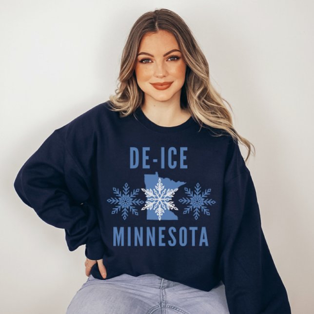 Moletom Protesto anti-ICE Minnesota De-ICE (Criador carregado)