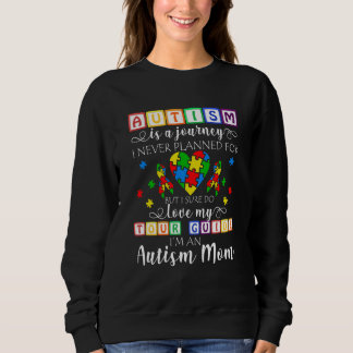 Moletom Proud Autism Mom Autism Is A Journey Matching Fami