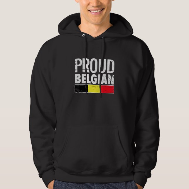 Moletom Proud Belgian Belgium Flag (Frente)