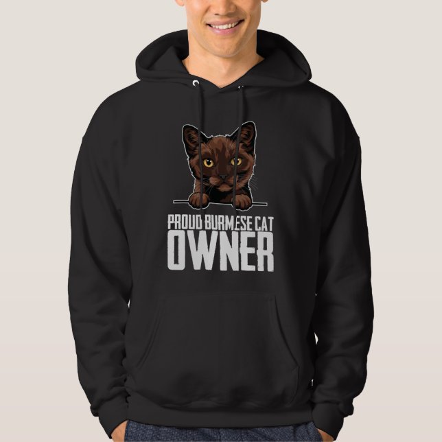 Moletom Proud burmese cat owner  1 (Frente)