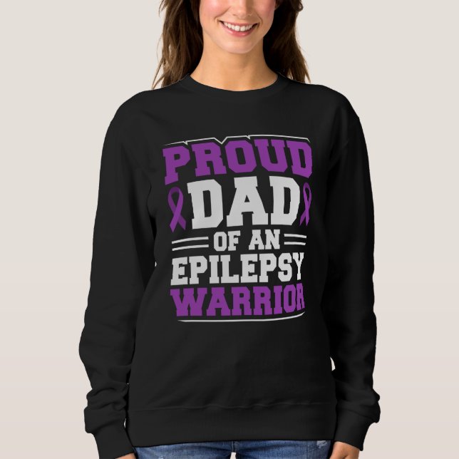 Moletom Proud Dad Of An Epilepsy Warrior Epilepsy Awarenes (Frente)