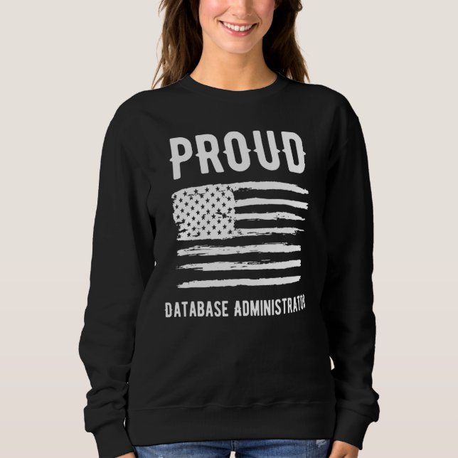 Moletom Proud Database Administrator Profession American F (Frente)