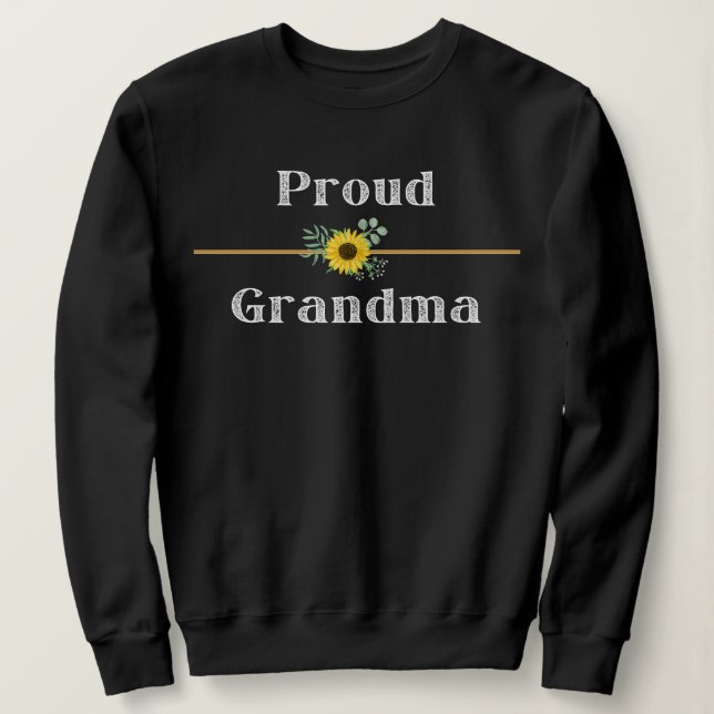 MOLETOM PROUD GRANDMA (Frente do Design)
