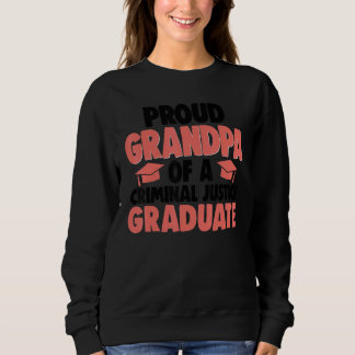 Moletom Proud Grandpa Of Criminal Justice Graduate Women