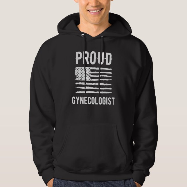 Moletom Proud Gynecologist Profession American Flag (Frente)