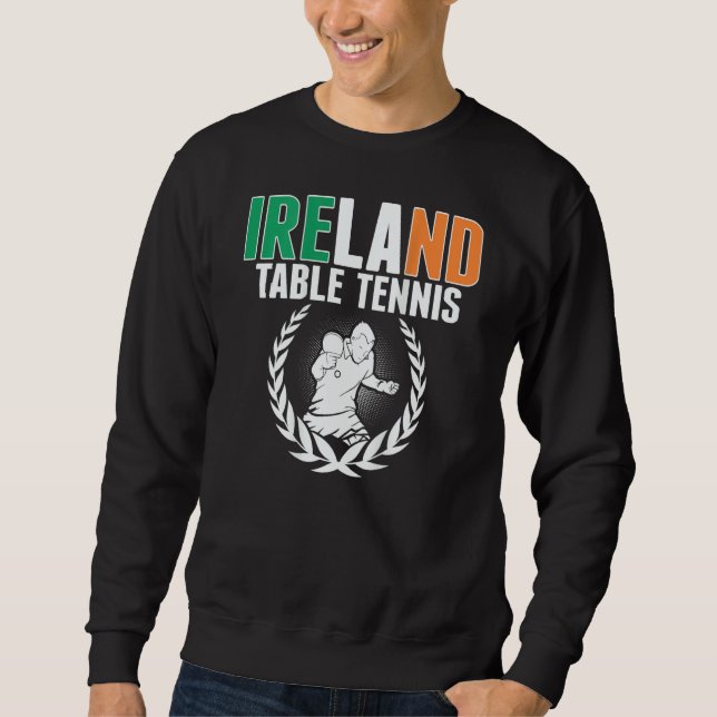 Moletom Proud Ireland Table Tennis  Irish Ping Pong Suppor (Frente)