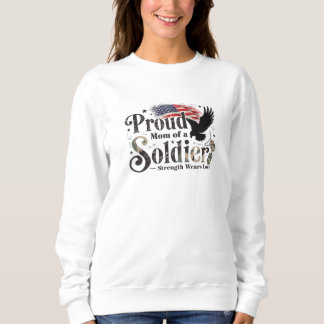 Moletom Proud Military Mom Soldier Pride Art