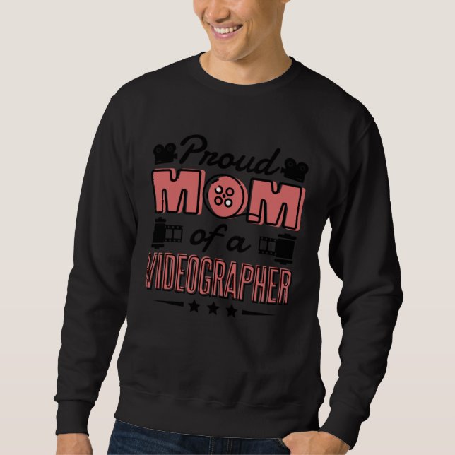 Moletom Proud Mom Of A Videographer Videographer Mommy (Frente)