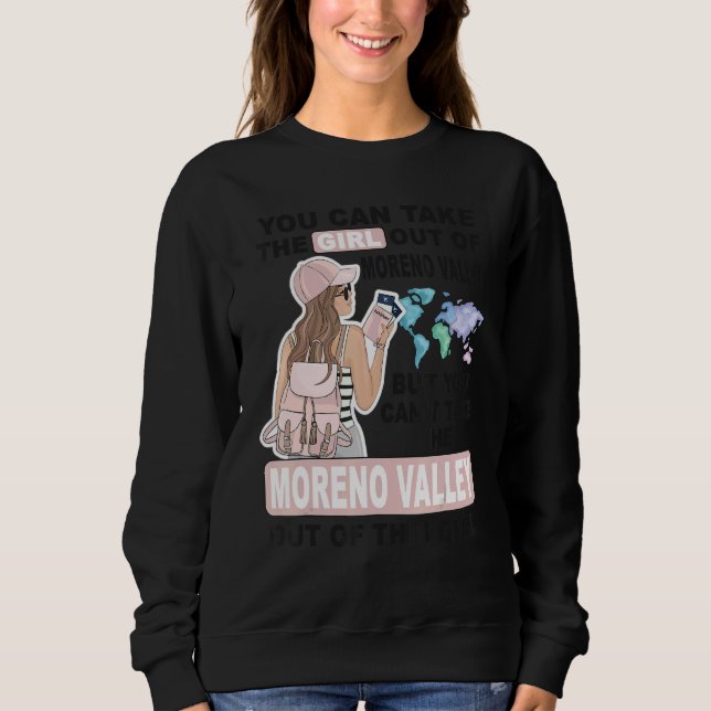 Moletom Proud Moreno Valley Girl  Cool Girl from Moreno Va (Frente)