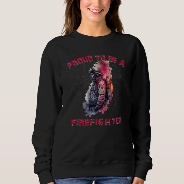 Moletom Proud to be a firefighter forever heroes (Frente)