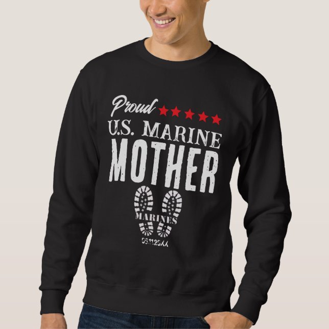 Moletom Proud U.S. Marine Customized Military T-Shirt (Frente)