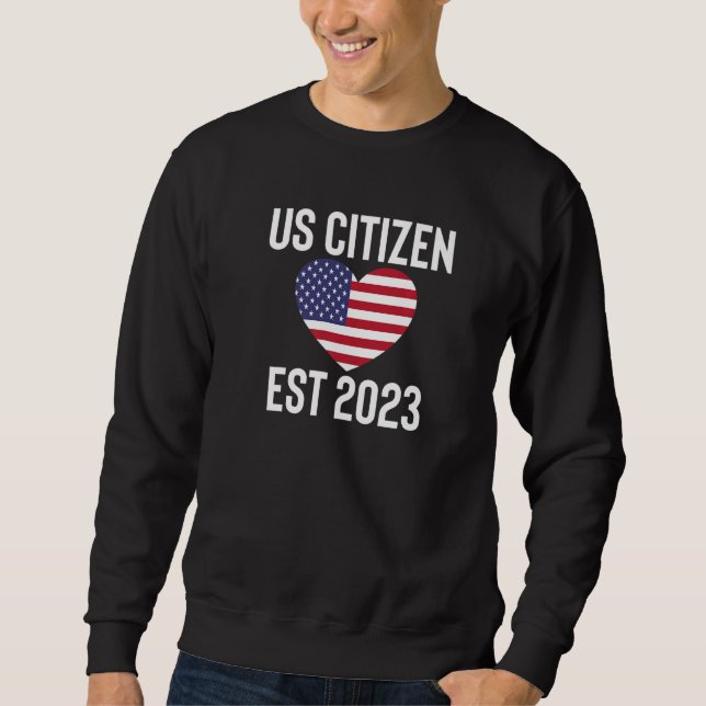 Moletom Proud US Citizenship Decoration American New USA C (Frente)