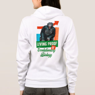 Moletom Prova viva da Biologia Evolutiva Chimp Engraçado