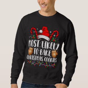 Moletom Provavelmente Assa Biscoito de Natal Família Natal