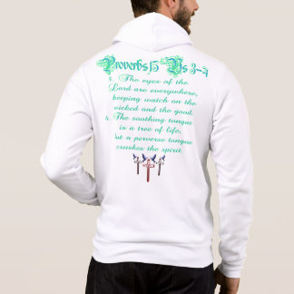 Moletom Proverbs 15 Hoodie Zip Personalizado De Gráficos U