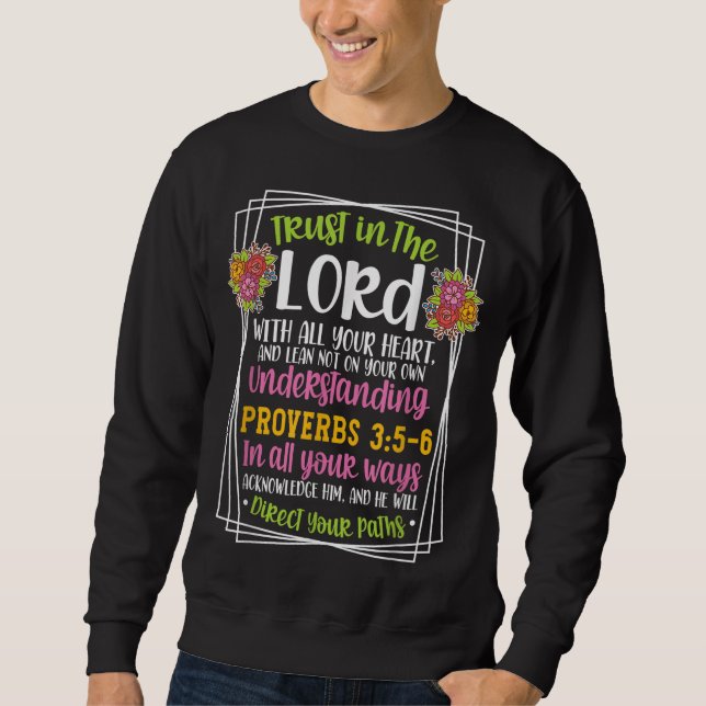 Moletom Proverbs 35-6 Bíblias Versos Cristãos Religiosos (Frente)
