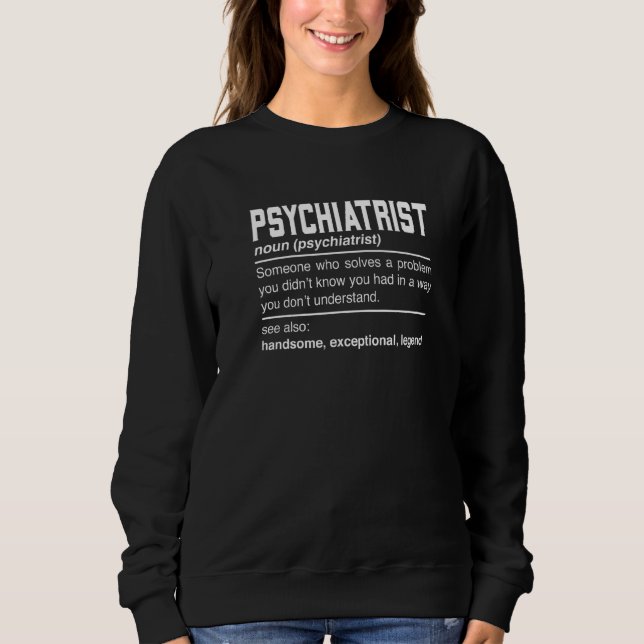 Moletom Psiquiatra Definição Design Psicologista Psychi (Frente)
