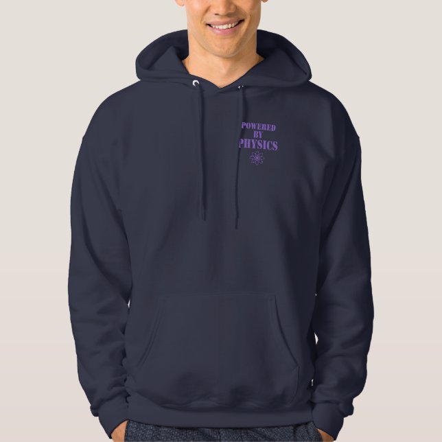 Moletom Psto pelo Hoodie da física (Frente)
