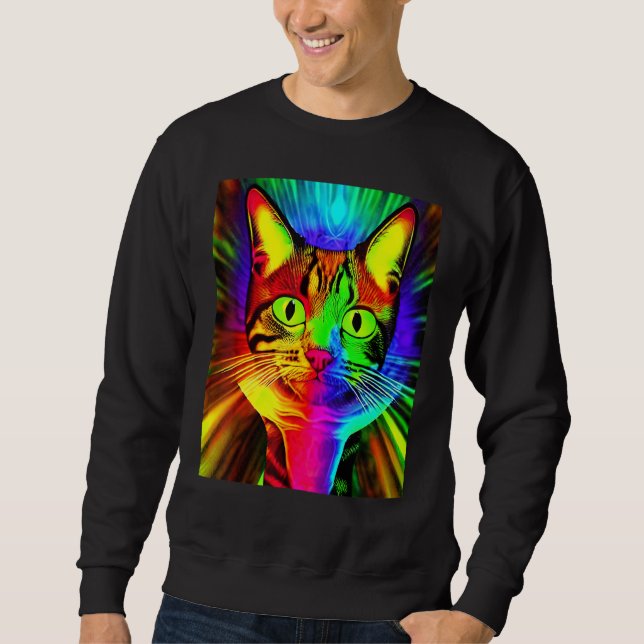 Moletom Psychedelic Kitty Kitten In Cat Style (Frente)