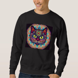 Moletom Psychedelic Mandala Cat