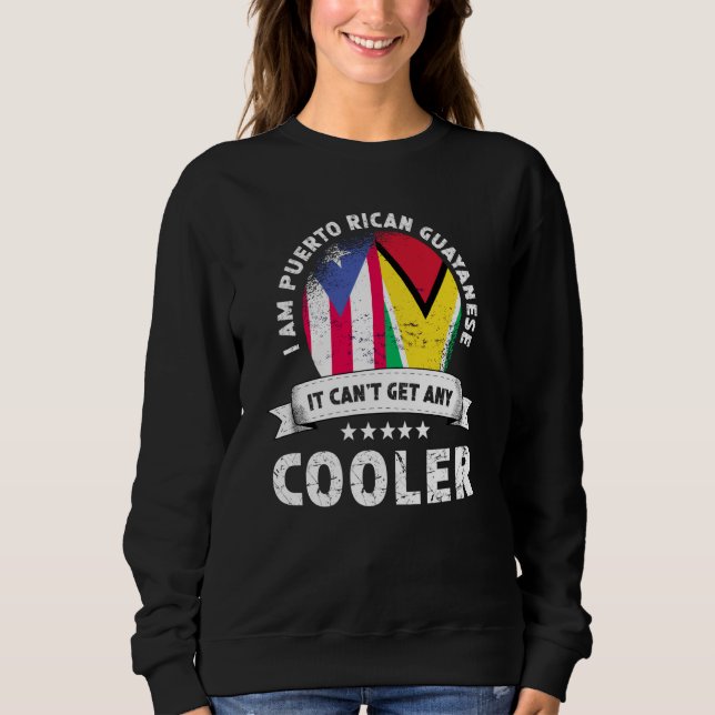 Moletom Puerto Rico Flag Guyana Grown Patriot Country Prid (Frente)