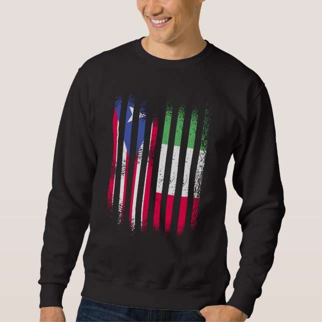Moletom Puerto Rico Flag Italy Grown Country Flags Stripes (Frente)