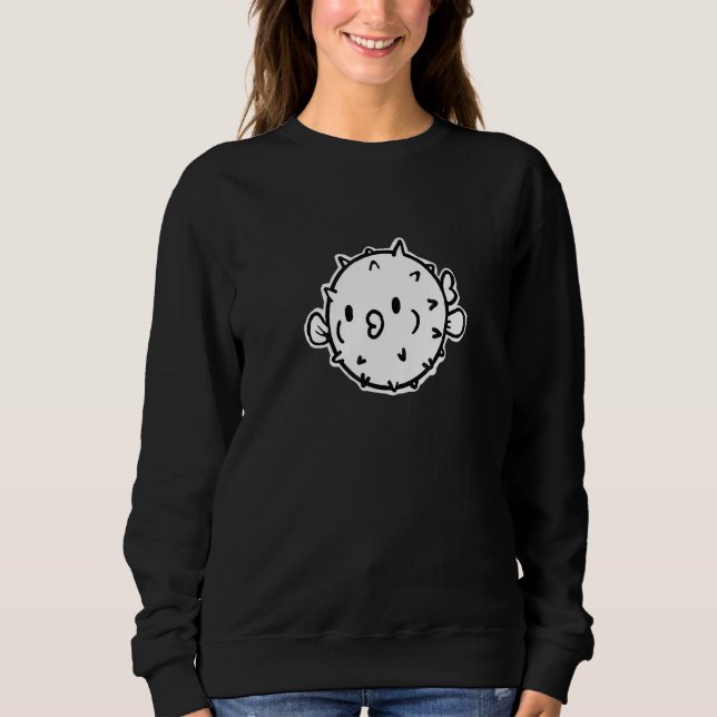 Moletom Puff Puff Puffer Fish Pufferfish Gráfico (Frente)