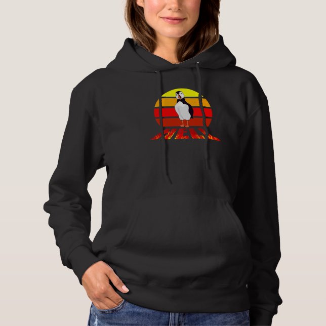 Moletom Puffin Hell Retro Sunset Sweet Animal Pun (Frente)
