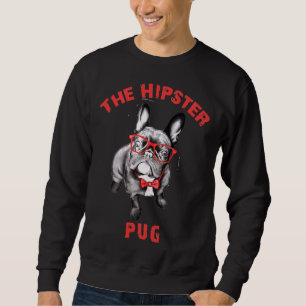 Moletom PUG ama o hipster pug Classic T-Shirt 684