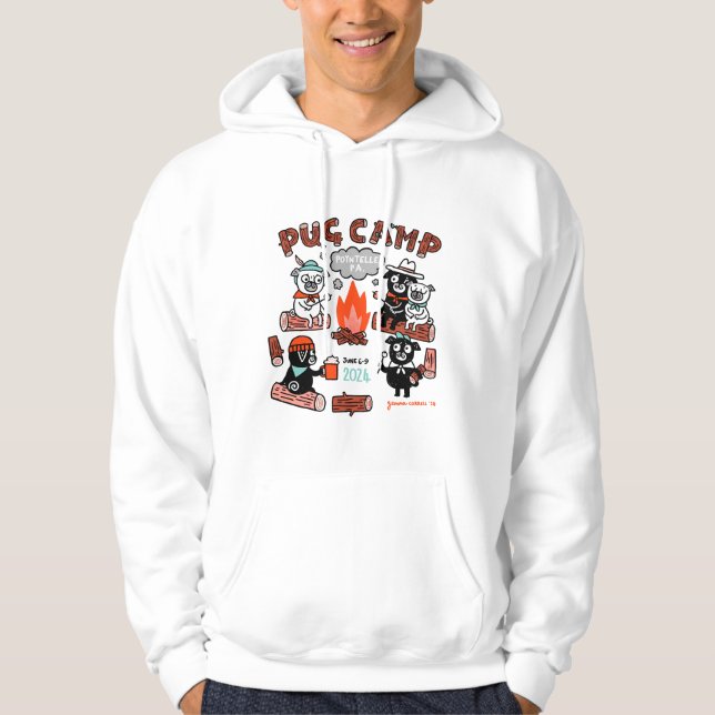 Moletom Pug Camp 2024 Hoodie (Frente)