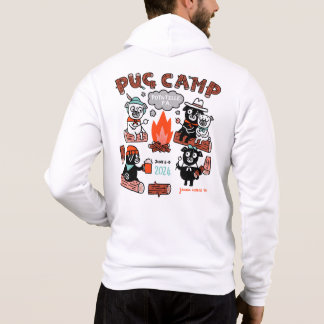 Moletom Pug Camp 2024 Zip-up Hoodie