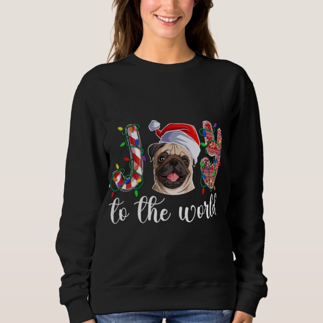 Moletom Pug Christmas Pug Xmas Party Pug Lover (Frente)