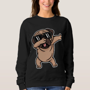 Moletom Pug Dabbing Com Óculos De Sol Essencial T-Shirt 57