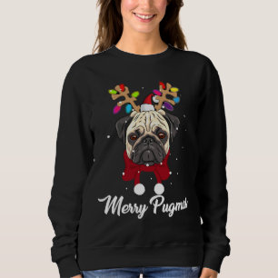 Moletom Pug de Natal - Árvore de Natal de Cachorro Clássic