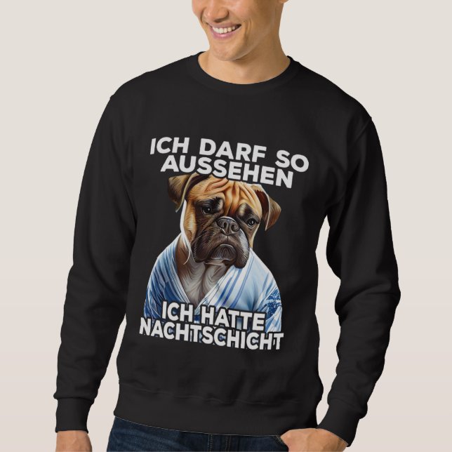 Moletom Pug Dito Engraçado Presente I Eu tive turno da noi (Frente)