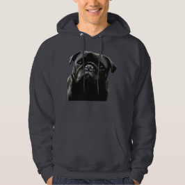 Moletom Pug do preto da sabedoria do Pug