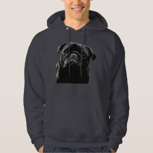 Moletom Pug do preto da sabedoria do Pug