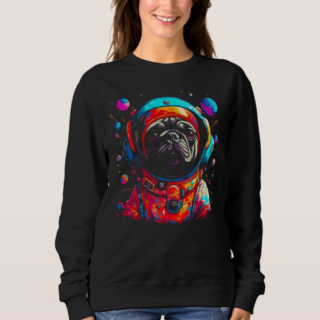 Moletom Pug Dog  Astronaut (Frente)