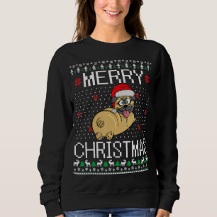 Moletom Pug Dog Christmas Febre Doce Feliz Engraçada Pugma