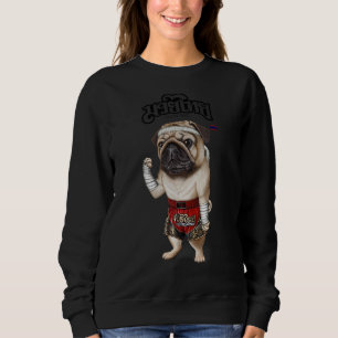 Moletom Pug Dog Tão Muay Thai Kick BoxChampion