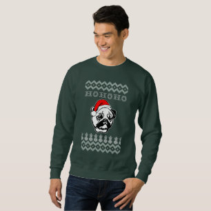 Moletom Pug Dog Ugly Christmas Ho Ho Ho Ho