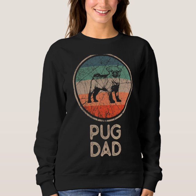 Moletom Pug Dog Vintage Pai Pug (Frente)